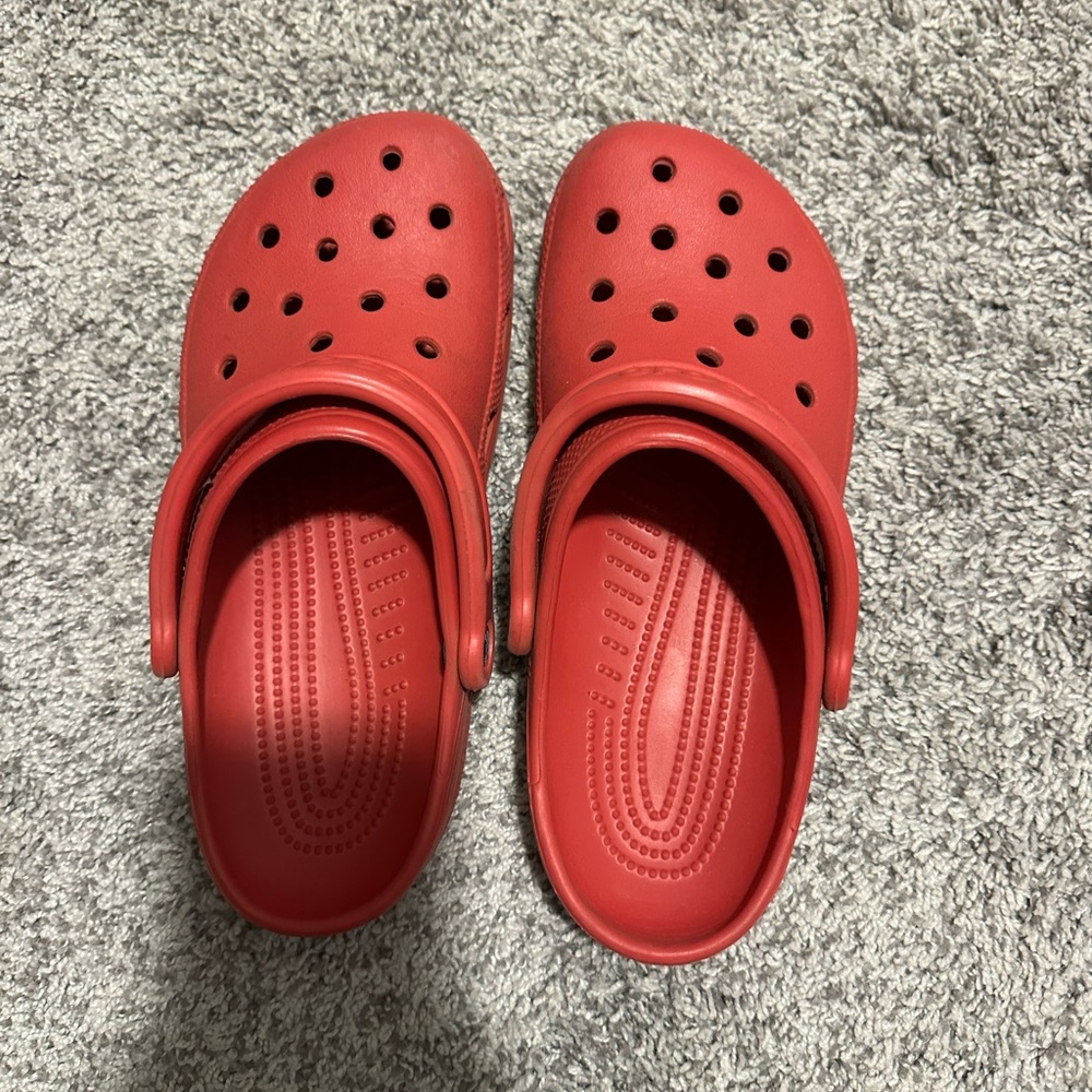 Red Crocs